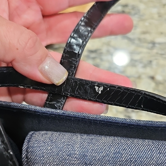 kate spade Denim and Black Tote - Picture 3 of 6
